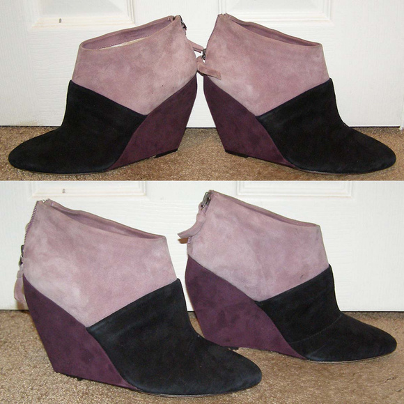 New Jean Michel Cazabat suede bootie 9 purple - Picture 3 of 8